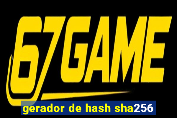 gerador de hash sha256